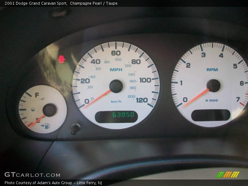 Champagne Pearl / Taupe 2001 Dodge Grand Caravan Sport