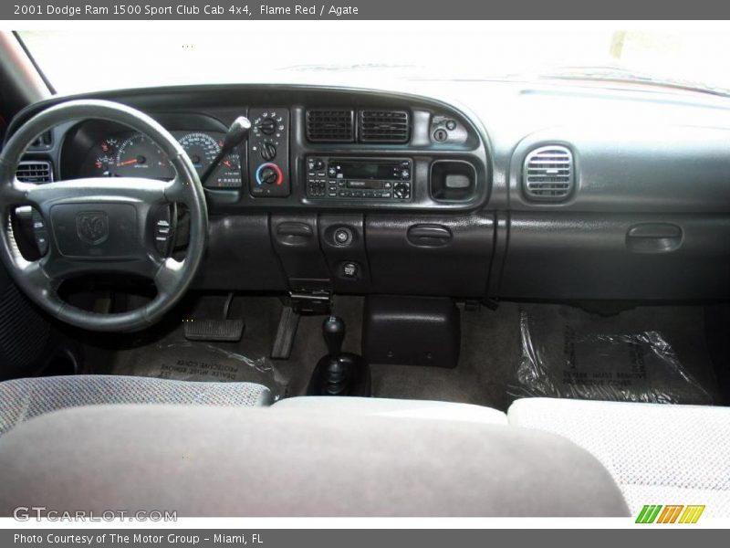 Flame Red / Agate 2001 Dodge Ram 1500 Sport Club Cab 4x4