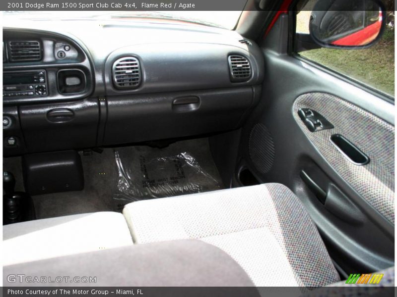 Flame Red / Agate 2001 Dodge Ram 1500 Sport Club Cab 4x4