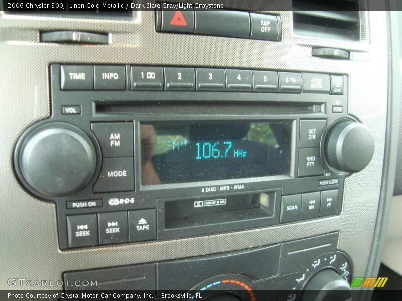 Linen Gold Metallic / Dark Slate Gray/Light Graystone 2006 Chrysler 300
