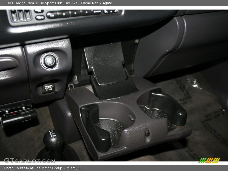 Flame Red / Agate 2001 Dodge Ram 1500 Sport Club Cab 4x4