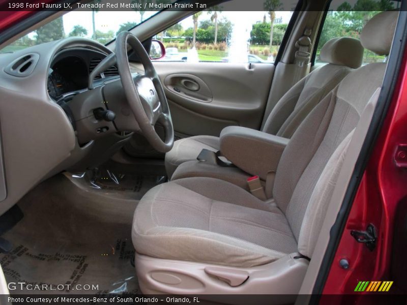 Toreador Red Metallic / Medium Prairie Tan 1998 Ford Taurus LX