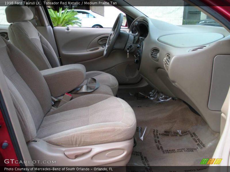 Toreador Red Metallic / Medium Prairie Tan 1998 Ford Taurus LX