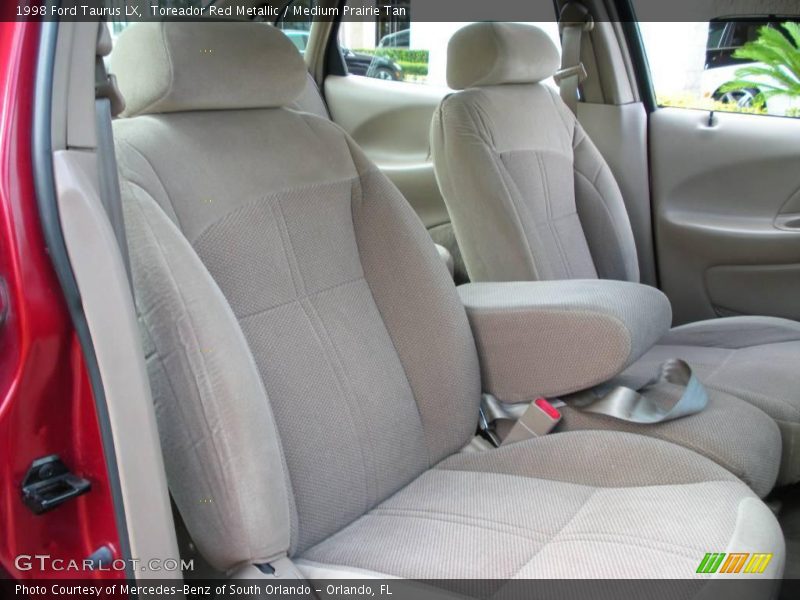 Toreador Red Metallic / Medium Prairie Tan 1998 Ford Taurus LX