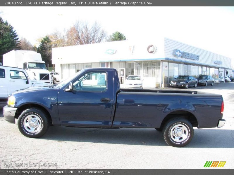 True Blue Metallic / Heritage Graphite Grey 2004 Ford F150 XL Heritage Regular Cab
