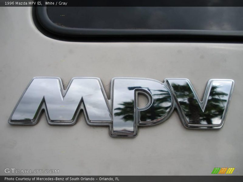White / Gray 1996 Mazda MPV ES