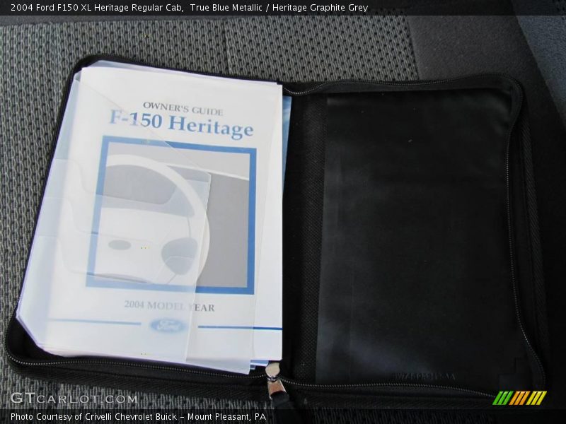 True Blue Metallic / Heritage Graphite Grey 2004 Ford F150 XL Heritage Regular Cab