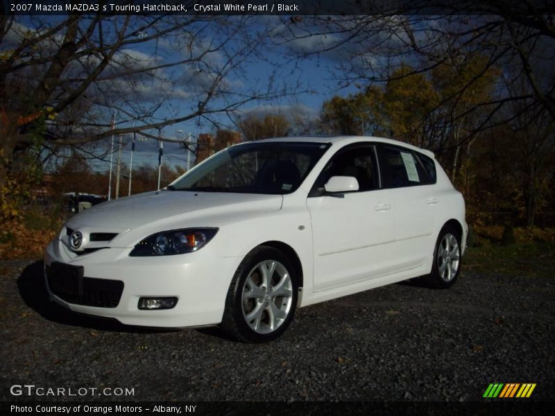 Crystal White Pearl / Black 2007 Mazda MAZDA3 s Touring Hatchback