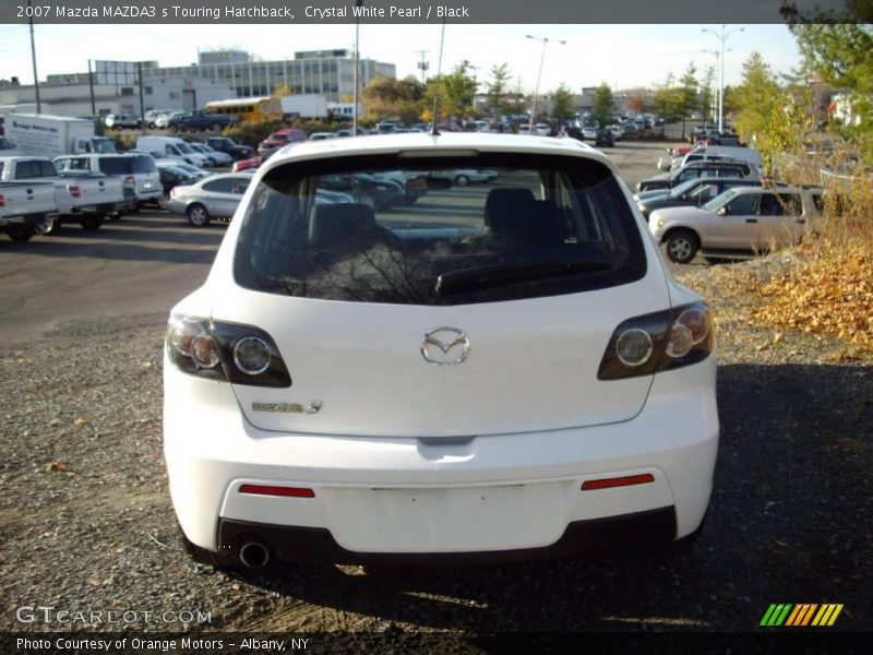 Crystal White Pearl / Black 2007 Mazda MAZDA3 s Touring Hatchback