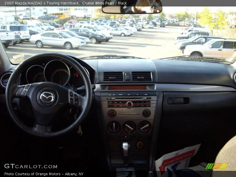 Crystal White Pearl / Black 2007 Mazda MAZDA3 s Touring Hatchback