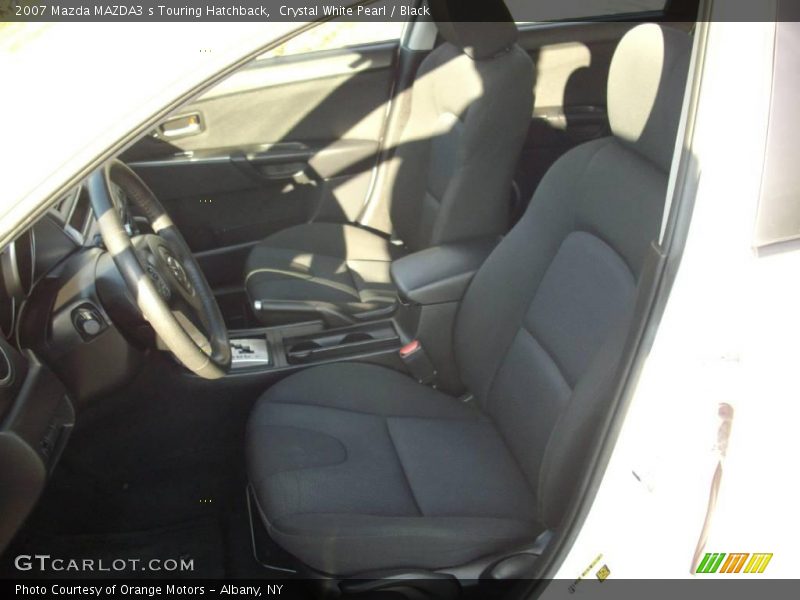 Crystal White Pearl / Black 2007 Mazda MAZDA3 s Touring Hatchback