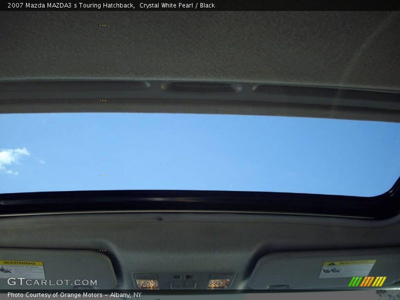 Crystal White Pearl / Black 2007 Mazda MAZDA3 s Touring Hatchback