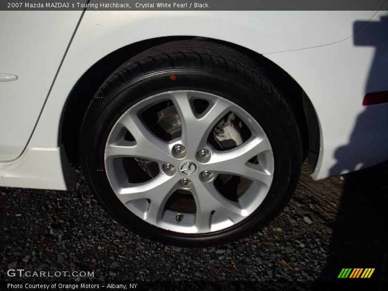 Crystal White Pearl / Black 2007 Mazda MAZDA3 s Touring Hatchback