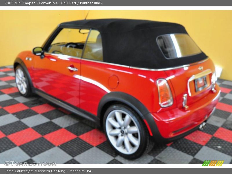 Chili Red / Panther Black 2005 Mini Cooper S Convertible