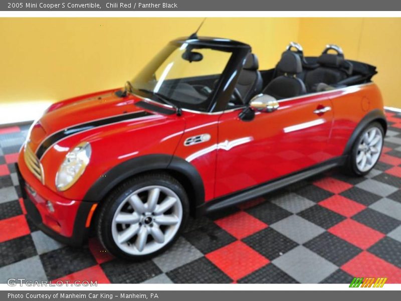 Chili Red / Panther Black 2005 Mini Cooper S Convertible