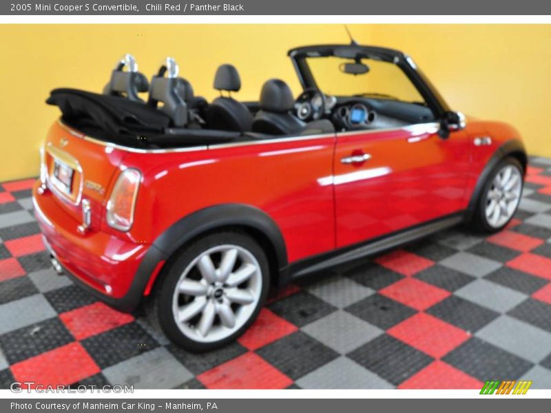 Chili Red / Panther Black 2005 Mini Cooper S Convertible