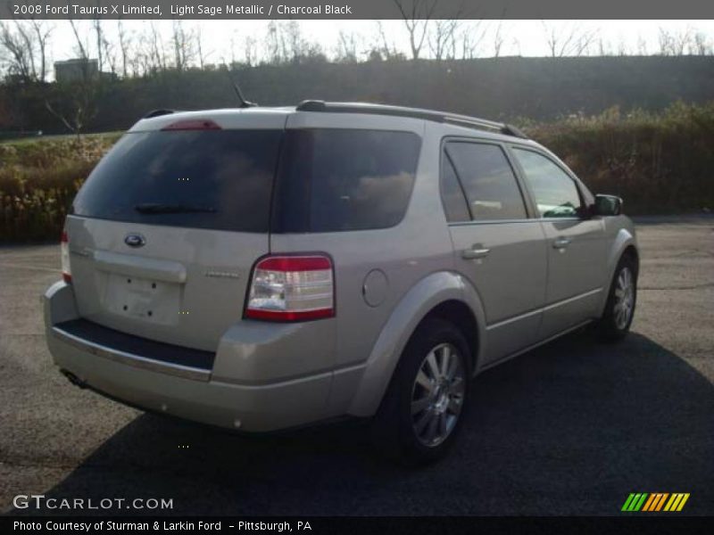 Light Sage Metallic / Charcoal Black 2008 Ford Taurus X Limited