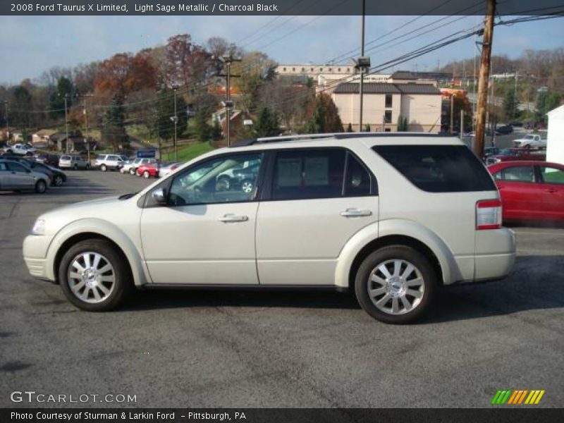 Light Sage Metallic / Charcoal Black 2008 Ford Taurus X Limited