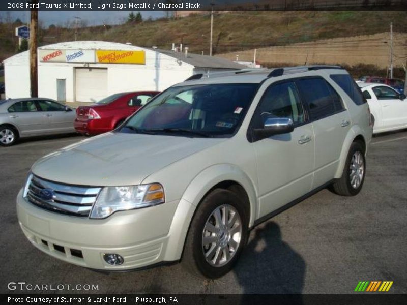 Light Sage Metallic / Charcoal Black 2008 Ford Taurus X Limited
