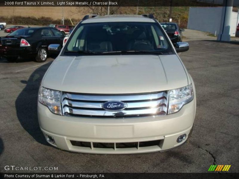 Light Sage Metallic / Charcoal Black 2008 Ford Taurus X Limited