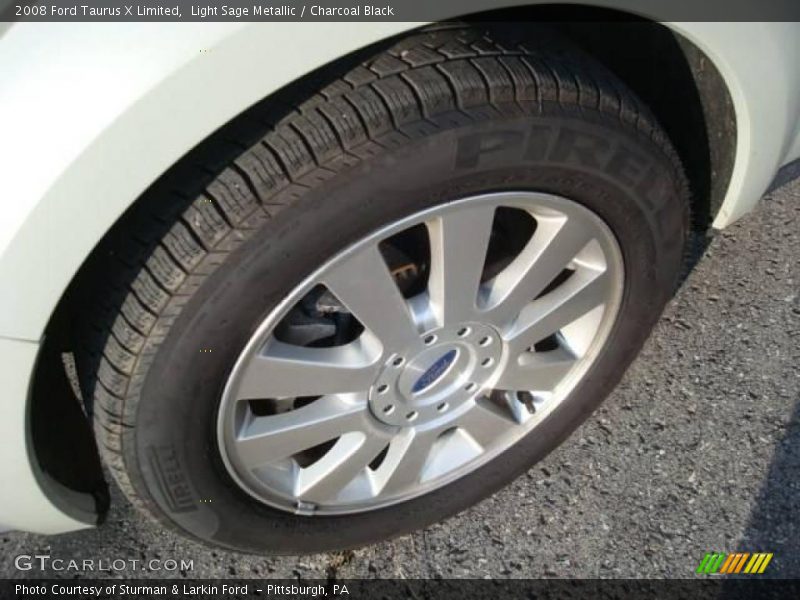 Light Sage Metallic / Charcoal Black 2008 Ford Taurus X Limited