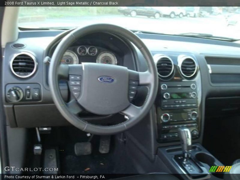 Light Sage Metallic / Charcoal Black 2008 Ford Taurus X Limited