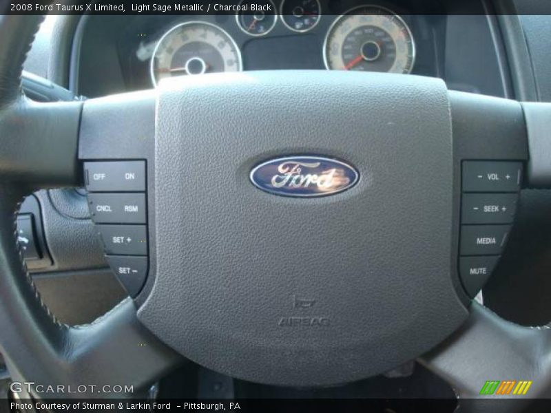 Light Sage Metallic / Charcoal Black 2008 Ford Taurus X Limited