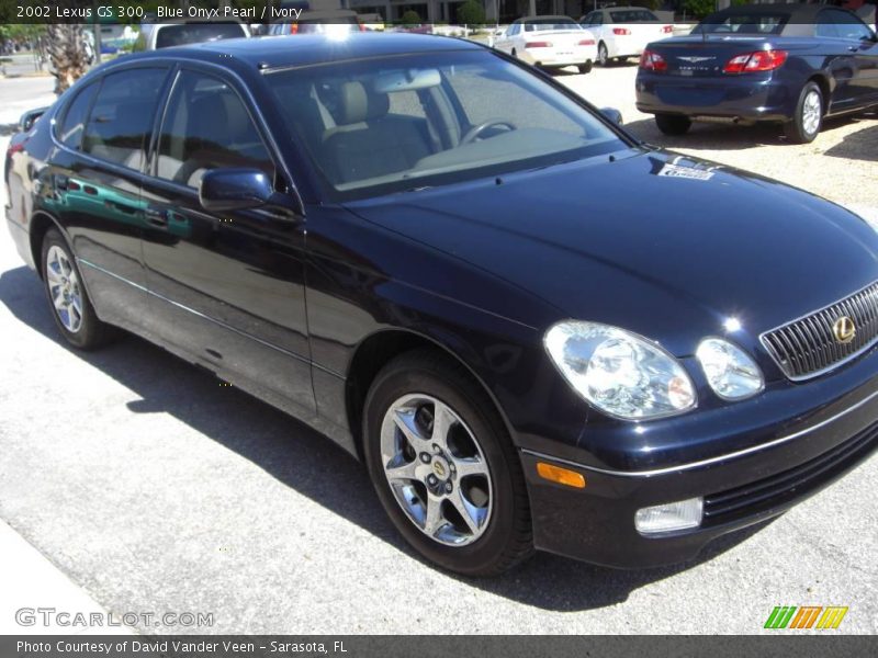 Blue Onyx Pearl / Ivory 2002 Lexus GS 300