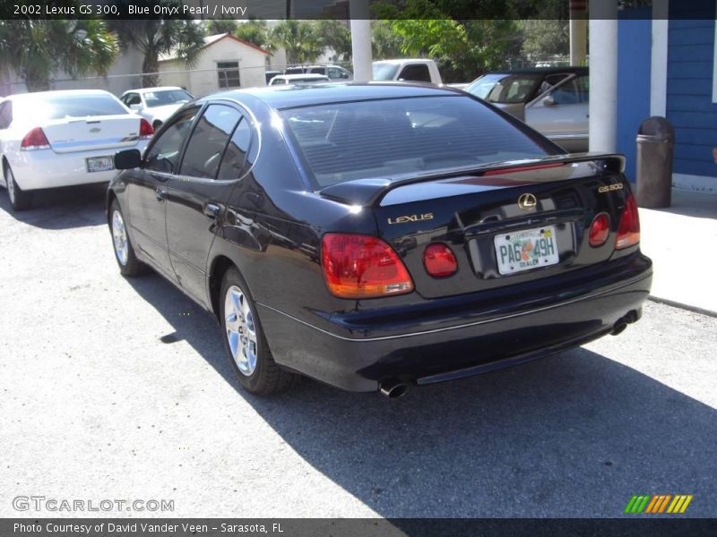 Blue Onyx Pearl / Ivory 2002 Lexus GS 300
