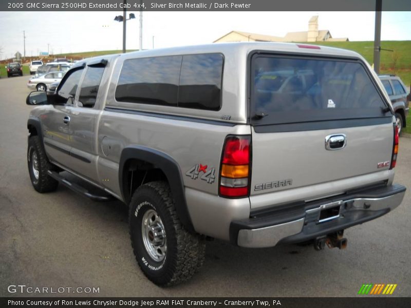 Silver Birch Metallic / Dark Pewter 2005 GMC Sierra 2500HD Extended Cab 4x4