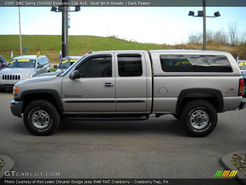Silver Birch Metallic / Dark Pewter 2005 GMC Sierra 2500HD Extended Cab 4x4