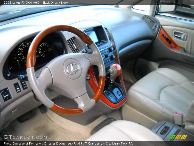 Black Onyx / Ivory 2002 Lexus RX 300 AWD