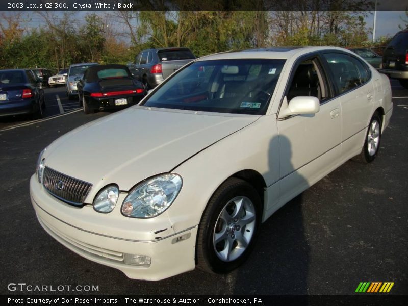 Crystal White / Black 2003 Lexus GS 300