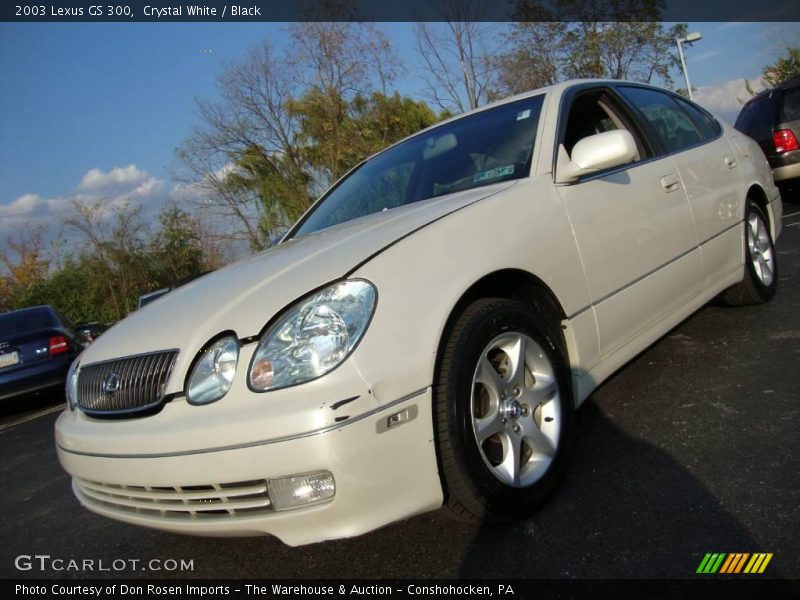 Crystal White / Black 2003 Lexus GS 300