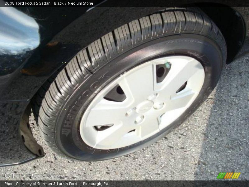 Black / Medium Stone 2008 Ford Focus S Sedan