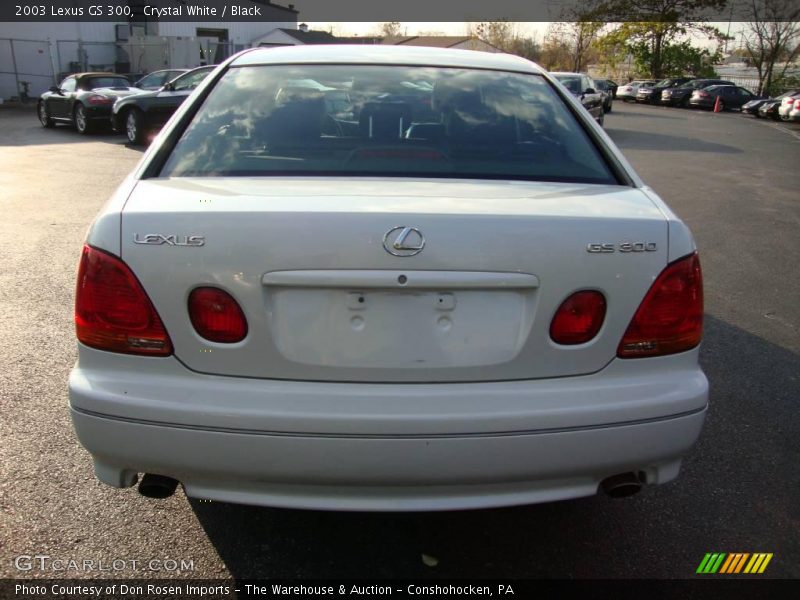 Crystal White / Black 2003 Lexus GS 300