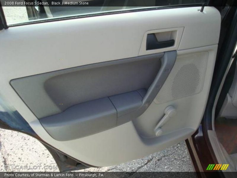 Black / Medium Stone 2008 Ford Focus S Sedan