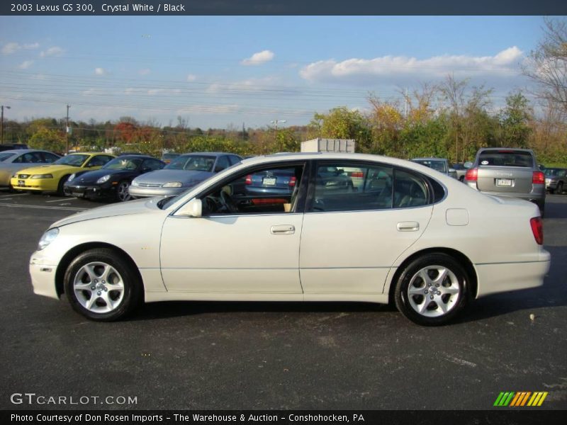 Crystal White / Black 2003 Lexus GS 300