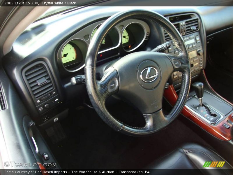 Crystal White / Black 2003 Lexus GS 300