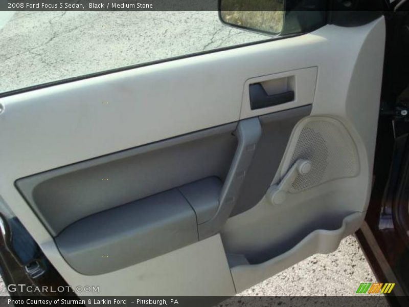 Black / Medium Stone 2008 Ford Focus S Sedan