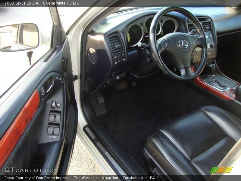 Crystal White / Black 2003 Lexus GS 300