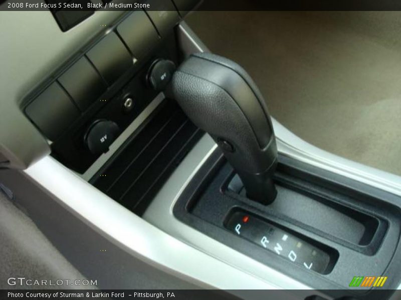 Black / Medium Stone 2008 Ford Focus S Sedan