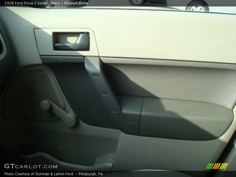 Black / Medium Stone 2008 Ford Focus S Sedan