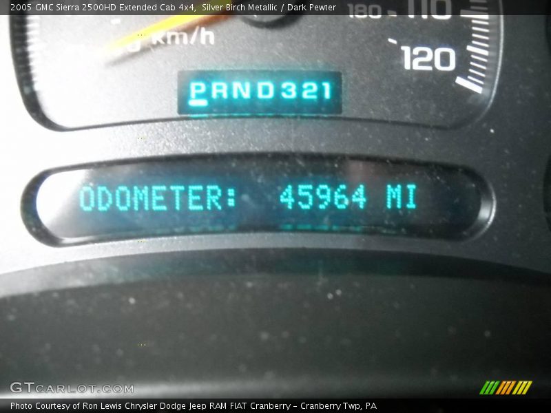 Silver Birch Metallic / Dark Pewter 2005 GMC Sierra 2500HD Extended Cab 4x4