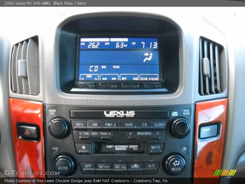 Black Onyx / Ivory 2002 Lexus RX 300 AWD