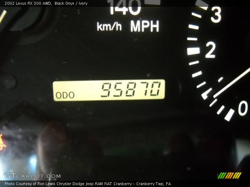 Black Onyx / Ivory 2002 Lexus RX 300 AWD