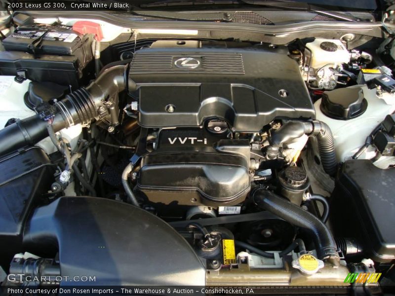 Crystal White / Black 2003 Lexus GS 300