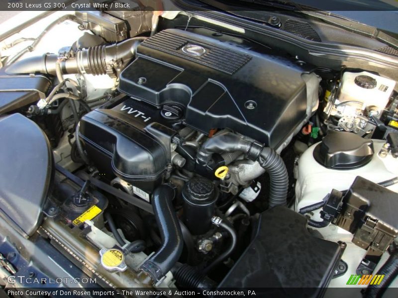 Crystal White / Black 2003 Lexus GS 300