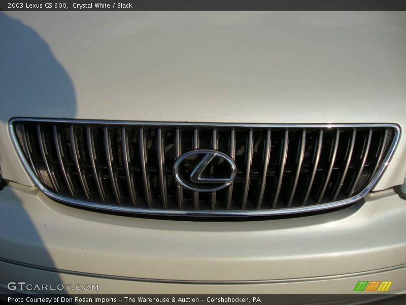 Crystal White / Black 2003 Lexus GS 300