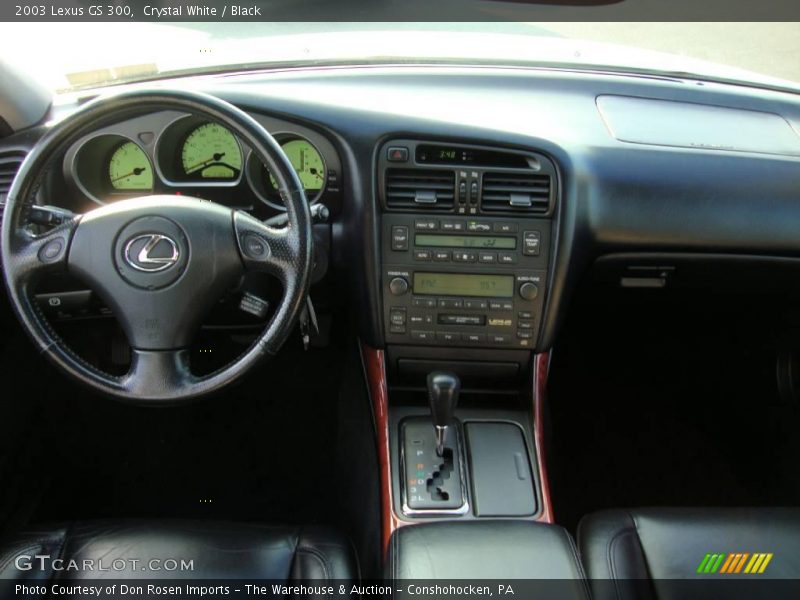 Crystal White / Black 2003 Lexus GS 300